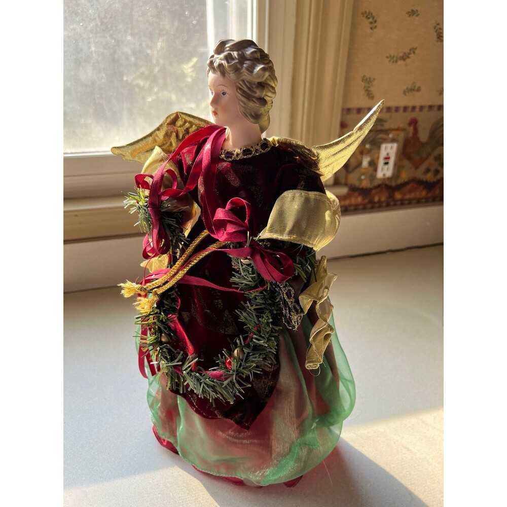 Vintage Elegant Christmas Tree Angel Topper